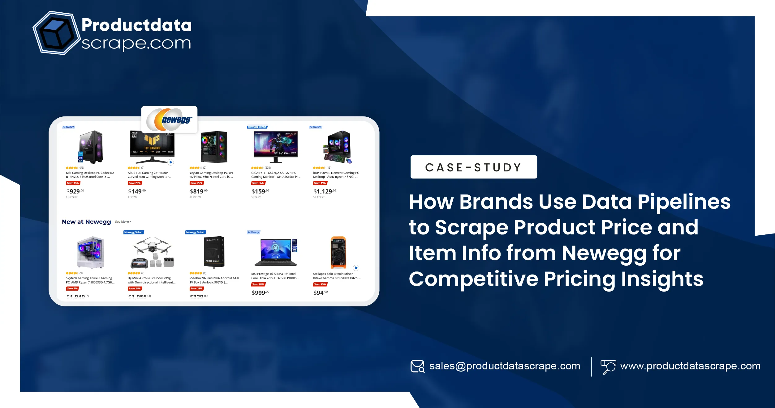 How Brands Use Data Pipelines to Scrape Product Price and Item Info from Newegg